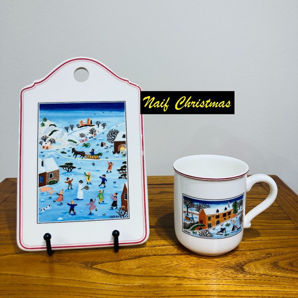 Villeroy and Boch matching mug and plate set